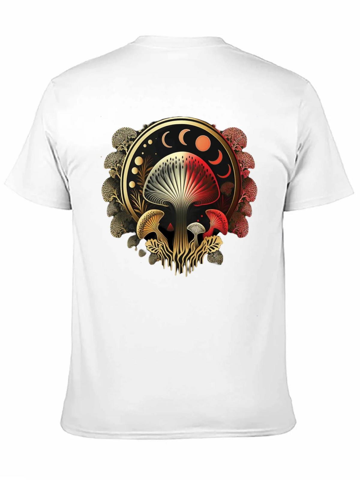 Mystic Mushroom Moon Phase Graphic Tee