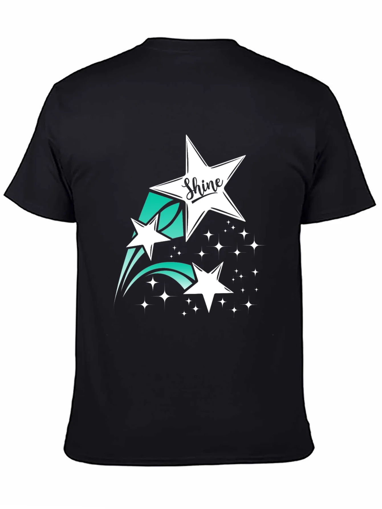 Shine Star Graphic Tee - Black